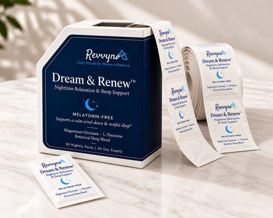 Dream and Renew box with pre-portioned nightly sachets